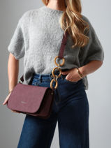 Cross Body Tas Heliconia Woomen Violet heliconia WHEL03-vue-porte